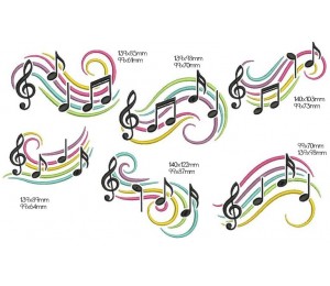 Stickserie - Love Notes - Musik Noten